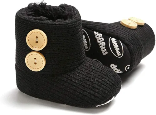 Vista 2 de BABITINA Infant Boots Winter Baby Girl Shoes Soft Sole Anti-Slip Toddler Snow Warm Prewalker Newborn Boots