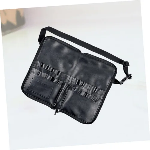 Vista 3 de Beavorty Profesional cepillo de maquillaje bolsa de la cintura cosmética de la PU para las mujeres maquillaje cepillo organizador 24 tubos 4
