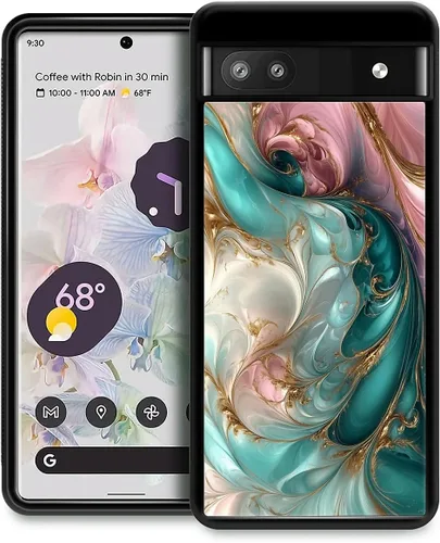Vista 346 de Compatible con Google Pixel 4A 5G Mobile Case Creative Acrylic Back Panel Silicona Edge Case Slim Protección Especialmente para Google Pixel 4A 5G