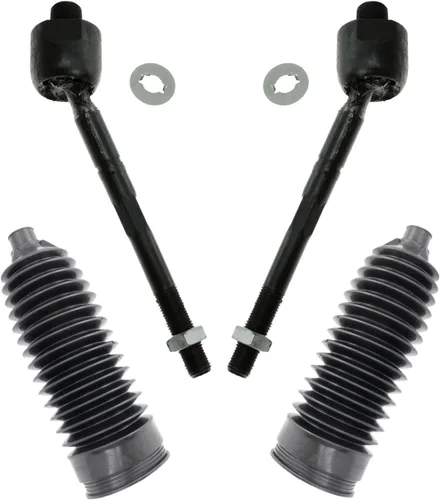 Vista 111 de TRQ Kit de dirección delantera con barra de acoplamiento de fuelle de piñón y cremallera compatible con Toyota Echo 2000-2005