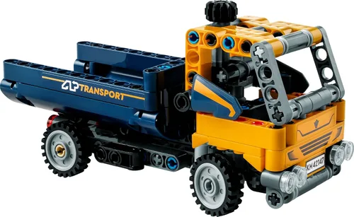 Vista 5 de LEGO Technic Camión Volquete 42147, Set de Juguete 2 en 1, Modelo de Vehículo de Construcción que se Transforma en Excavadora, Juguetes