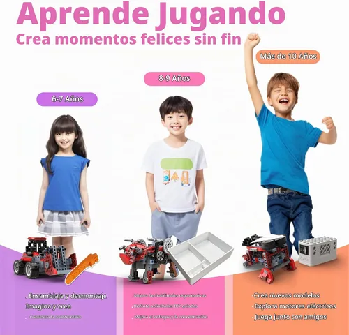 Vista 5 de Kits STEM 8 en 1 para niños de 6 a 8 años, kit de construcción de camiones monstruo electrónicos DIY, juguetes STEM para niños de 8 a 10 años