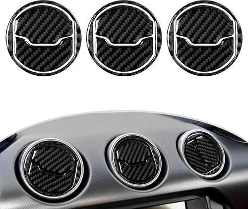 Vista 25 de Adhesivo de vinilo de fibra de carbono para panel de marco de engranajes para Ford Mustang 2015, 2016, 2017, 2018, 2019, 2020, 2021, 2022, 2023