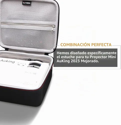 Vista 4 de LTGEM - Funda de proyector para AuKing 2026 actualizada, interior: 8.4"x7.2