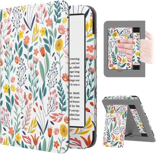 Vista 40 de Moko Funda para Kindle de 6" (11ª generación, 2024/2022), flores A-Flowers