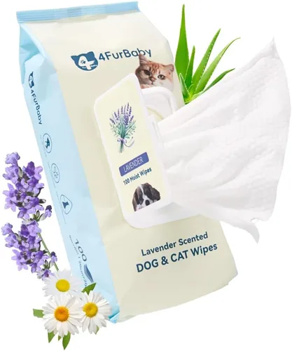 Vista 13 de Toallitas para perros para patas y traseros, lavanda, 30