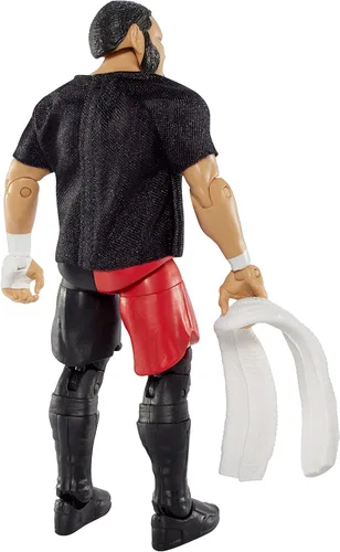 Vista 3 de Figura de acción de Samoa Joe de WWE Articulación de lujo, atuendo de anillo auténtico, expresión detallada de personajes, accesorios icónicos