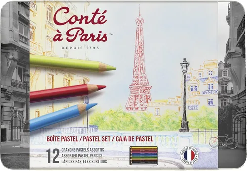 Vista 7 de Conté à Paris Lápices Pastel de 24 colores variados