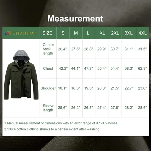 Vista 7 de Chaqueta ligera de algodón para hombre, estilo militar, con capucha, de canvas, para campo, ropa de trabajo, casual, cargo de primavera