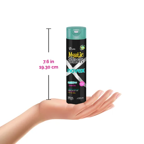 Vista 3 de NOVEX Champú 10.1oz + Acondicionador 10.1oz + Máscara 35oz Set (Mystic Black)