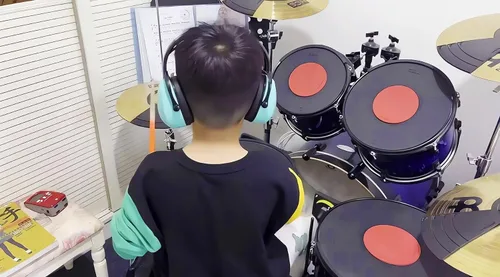 Vista 8 de Auriculares con cancelación de ruido para niños con autismo y necesidades sensoriales, orejeras ajustables para bebés, niños pequeños y niños, Azul