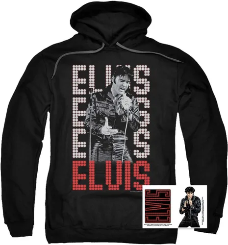 Vista 2 de Popfunk Elvis Presley Signature Heartthrob Music Pullover Sudadera con capucha y pegatinas