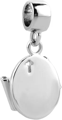 Vista 3 de StickAny - Abalorio de cruz con Dios All Things are Possible - Colgante religioso para pulseras europeas