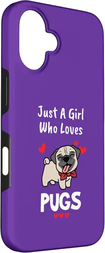 Vista 3 de Animal Pug Lover Women Girls Love Pugs Case for iPhone 16