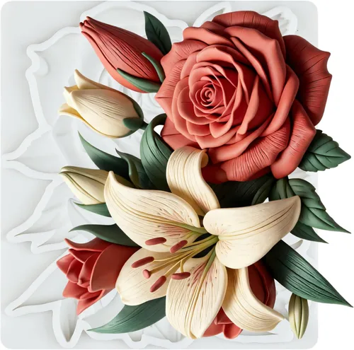 Vista 19 de Molde de silicona para flores de crisantemo para fondant de flores Estilo a