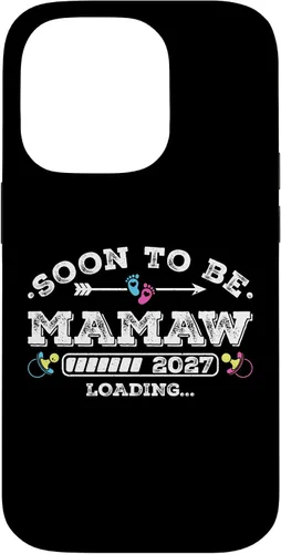 Vista 17 de Soon to Be Mamaw 2027 Loading for Pregnancy Announcement Case for iPhone XR
