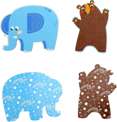 Vista 3 de Learning Curve My First Puzzle - Juego de cuatro animales para niños, multicolor