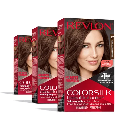 Vista 9 de Revlon ColorSilk Beautiful Color 41 marrón medio 1 ea (paquete de 5)