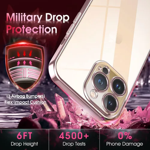 Vista 356 de Supdeal Funda cristalina transparente para iPhone 11, [No se amarillea] [Protección de la cámara] [Probado contra caídas de grado militar] Funda