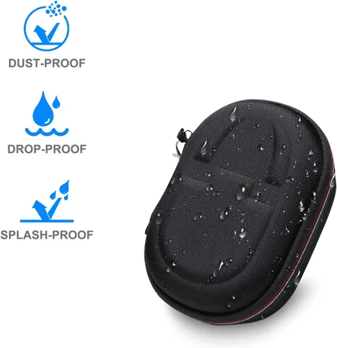 Vista 6 de XANAD Funda rígida para altavoz Bluetooth portátil JBL Clip 4 o Clip 5, bolsa de transporte protectora de viaje Gris