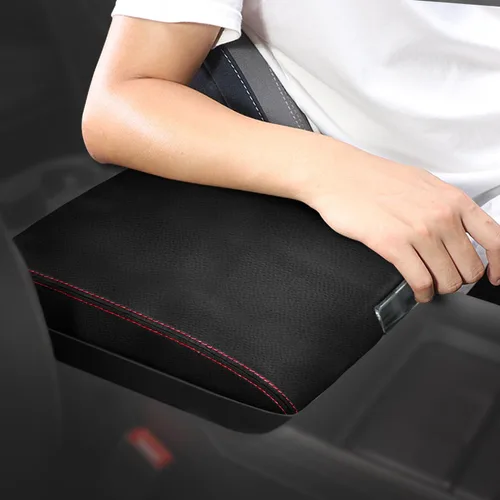 Vista 9 de Funda de repuesto para reposabrazos de consola central, adecuada para Dodge Ram 1500 2500 3500 2013-2018 con consola de asiento de salto, protector