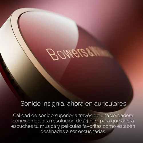 Vista 3 de Bowers & Wilkins Pi8 Auriculares inalámbricos Bluetooth (negro antracita), auriculares Bluetooth intrauditivos con chipset Qualcomm y aptX sin