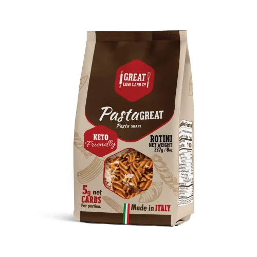 Vista 4 de Great Low Carb Bread Co. Rotini Pasta 8 oz. Pasta baja en carbohidratos, orgánica, kosher, sin OMG, para hacer macarrones con queso, ensaladas