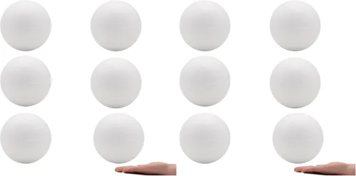 Vista 5 de Crafare Paquete de 2 bolas de espuma blancas de 4.72 pulgadas