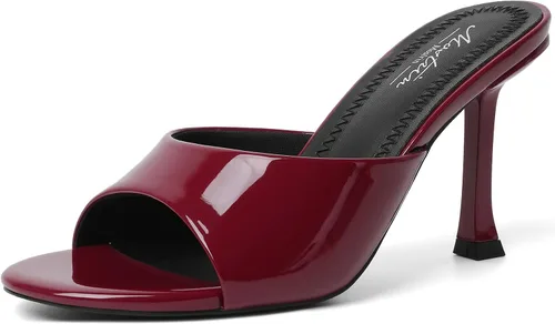 Vista 25 de Mostrin - Sandalias con tacón de gatitos para mujer, con punta redonda con lazo, vintage, sexy, de tacón aguja, sin talón, para fiesta y uso diario