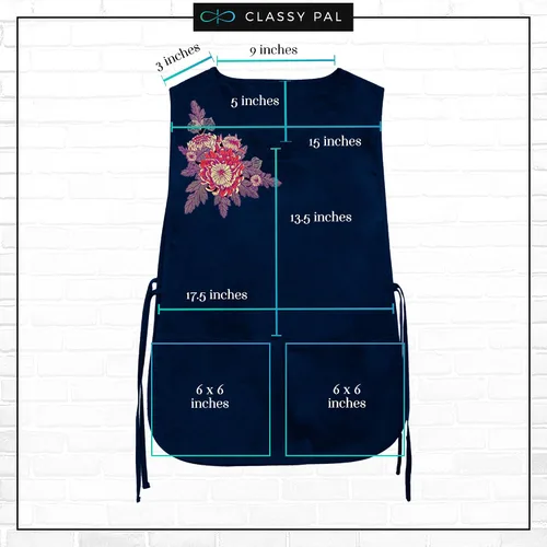 Vista 4 de Classy Pal Delantales para mujer con bolsillos, talla grande, mandiles para mujer
