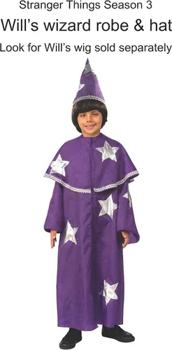 Vista 2 de Rubie's Will of Stranger Things 3 Wizard Outfit Boys Costume