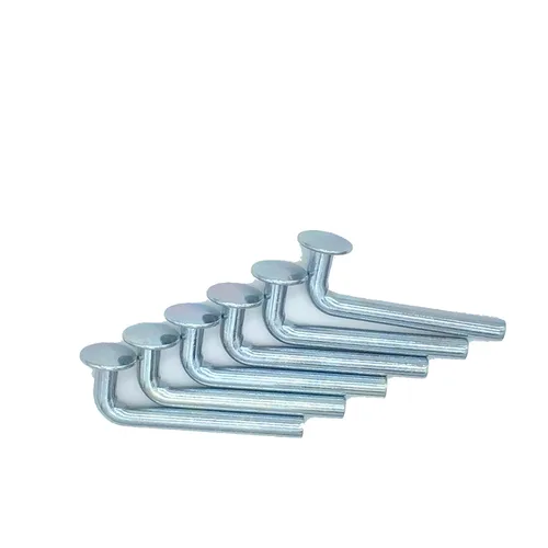 Vista 9 de Perno de seguridad para estante de paleta, pasador de caída universal, sombrero redondo Φ ¾″ 0.750″ (0.750 in), ancho Φ 0.300″ (0.300 in), altura