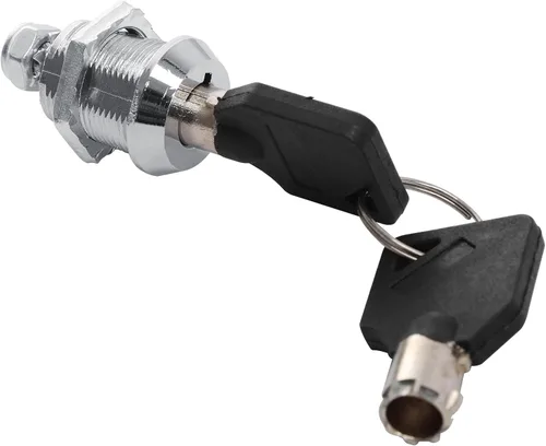 Vista 9 de TCMT Paquete de 11 cierres cromados para maletero de maquinilla de afeitar cortada King con llaves para Harley Pack Trunk Electra Glide Road King