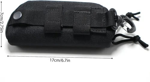 Vista 7 de Tactical Molle Glasses Case Tactical Eyeglasses Case Shockproof Sunglasses Carrying Protective Box with Clip