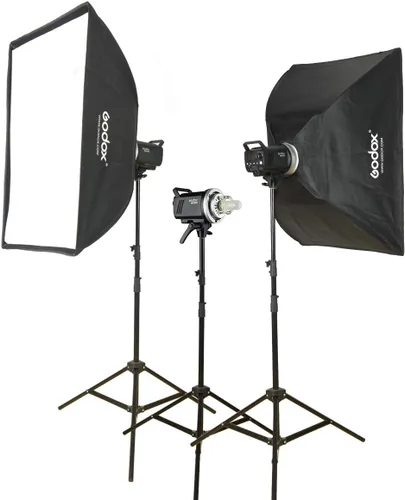Vista 7 de Godox MS300 300WS 2.4G Wireless X System Studio Flash, temperatura de color 5600±200k, tiempo de reciclaje de 0.1-1.8S, utilizando el gatillo Godox