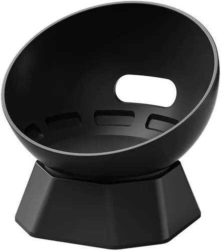 Vista 2 de Silicone Desktop Holder Stand for Alexa for Echo Dot 5th and 4th Generation Space Saving Speaker Mount Base for Home or Office Black or White(White)