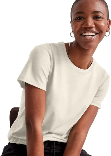 Vista 4 de Hanes ComfortBlend - Camiseta gráfica para mujer, cuello redondo, algodón para mujer, talla grande