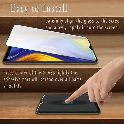Vista 4 de Protector de pantalla para Samsung Galaxy A20, vidrio templado, fácil de instalar, sin burbujas, paquete de 2