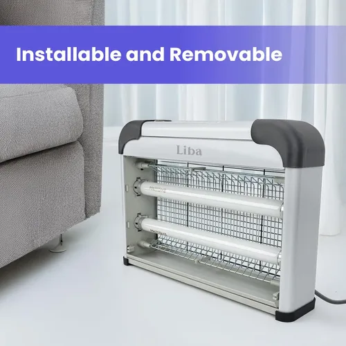 Vista 5 de LiBa Bombilla de repuesto para lámpara UV de 10 W - Tubos de luz, compatible con lámpara electrónica para mosquitos de interior de 20 W, adecuada