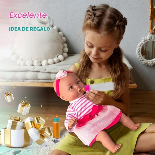 Vista 7 de 4E's Novelty Paquete de 2 botellas de accesorios para muñecas de bebé, muñeca mágica que desaparece leche y jugo, accesorios para muñecas de bebé