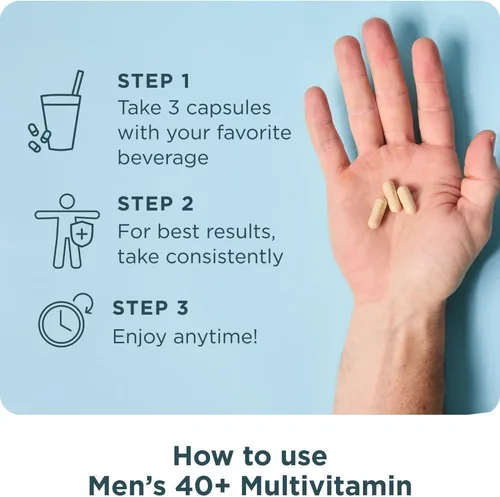 Vista 7 de Ancient Nutrition, Multivitamínico para hombre 40 Plus 3 días, 90