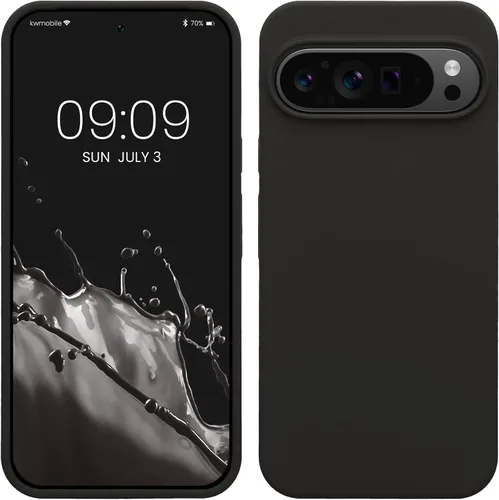 Vista 346 de kwmobile Funda Compatible con Google Pixel 6 Pro - Funda de Teléfono de Silicona TPU con Acabado Suave - Azul Caribe