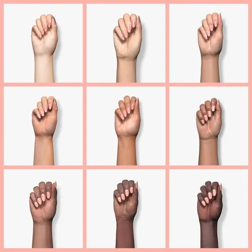 Vista 4 de Beetles - Esmalte de uñas en gel base color nude, 15 ml, base de goma 5 en 1, marrón neutro claro, punta francesa, esmalte de uñas en gel Base