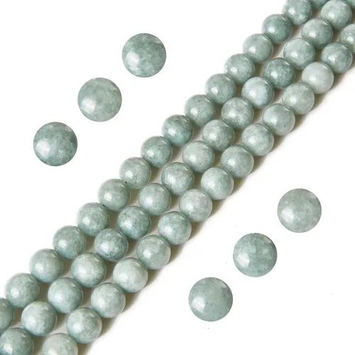 Vista 34 de 100 piezas de cuentas de amatista natural de 6 mm, cuentas de piedras preciosas redondas sueltas para hacer joyas