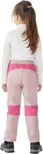 Vista 3 de WULFUL Pantalones de esquí de nieve impermeables para niños y niñas al aire libre de forro polar para senderismo, pantalones de snowboard aislados