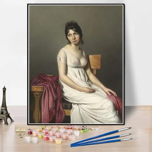 Vista 9 de Pintura por números para adultos Napoleón cruzando los Alpes en el paso de San Bernardo, Th May Pintura por Jacques Louis David DIY Pintura al óleo
