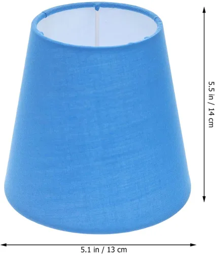 Vista 2 de KALLORY Pantallas de lámpara pequeñas, pantalla de tela de araña de tela, pantalla de barril de luz para lámpara de mesa colgante