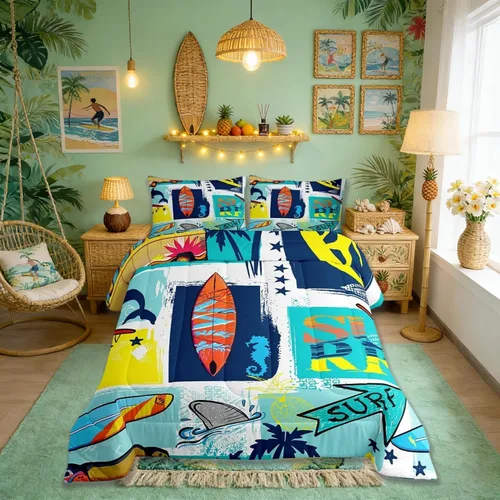 Vista 51 de Castle Fairy - Juego de funda de edredón con bandera estadounidense tamaño King, ropa de cama para niñas y adolescentes, funda de edredón con Multi