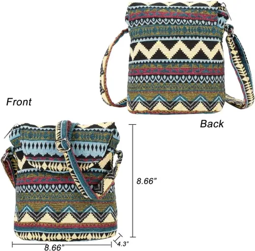 Vista 2 de Satchel Saddle Pocket Swing Pack Bolsa Colección Messenger Bolso Bandolera Viaje Monedero Billetera