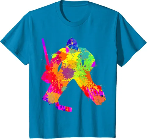 Vista 57 de Camiseta de hockey de hockey sobre hielo, Negro